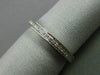 ESTATE DIAMOND 18KT WHITE GOLD SEMI ETERNITY WEDDING ANNIVERSARY RING BAND 2.5mm