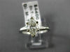 ESTATE .91CT MARQUISE & BAGUETTE DIAMOND 14KT WHITE GOLD ENGAGEMENT RING #22153