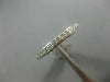 ESTATE .21CT DIAMOND 14KT WHITE GOLD 3D SEMI ETERNITY WEDDING ANNIVERSARY RING