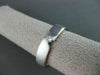 ESTATE WIDE .10CT DIAMOND 14KT WHITE GOLD 3D TENSION SOLITAIRE MEN RING  #14345