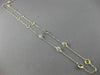 ESTATE 3.65CT FANCY YELLOW DIAMOND 18K WHITE GOLD BY THE YARD 14 STONE NECKLACE