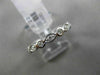 ESTATE .22CT ROUND & MARQUISE DIAMOND 14KT GOLD BEZEL SEMI ETERNITY WEDDING RING