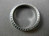 ANTIQUE 18KT WHITE GOLD 3D FILIGREE ETERNITY WEDDING ANNIVERSARY RING #23367