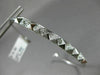 ESTATE .20CT DIAMOND 14KT WHITE GOLD PYRAMID SPIKE FLEXIBILE FUN BANGLE BRACELET