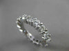 ESTATE 4.50CT DIAMOND 14K WHITE GOLD ETERNITY WEDDING ANNIVERSARY RING #21955