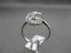 ESTATE .50CT ROUND & BAGUETTE DIAMOND 14KT WHITE GOLD FOREVER INFINITY LOVE RING