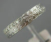 ESTATE .40CT DIAMOND 18KT WHITE GOLD 3D ETERNITY WEDDING ANNIVERSARY RING #1185