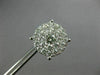EXTRA LARGE 2.08CT DIAMOND 14KT WHITE GOLD 3D FILIGREE SCREW BACK STUD EARRINGS