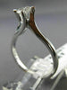ESTATE .40CT DIAMOND 14KT WHITE GOLD 3D CLASSIC SOLITAIRE ENGAGEMENT RING #23091