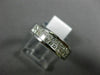 ESTATE WIDE .84CT PRINCESS DIAMOND 14KT WHITE GOLD 3D TWO ROW ANNIVERSARY RING