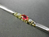 ESTATE 1.67CTW DIAMOND & AAA MULTI SAPPHIRE 14KT TWO TONE GOLD TENNIS BRACELET