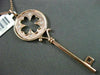 ESTATE LARGE .09CT DIAMOND 14KT ROSE GOLD KEY TO YOUR HEART FLOATING PENDANT