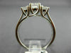 ESTATE 1.16CT DIAMOND 14KT WHITE GOLD PAST PRESENT FUTURE ENGAGEMENT RING #22152