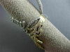 ESTATE MASSIVE 2.14CT DIAMOND 18K WHITE & YELLOW GOLD MULTI DOUBLE LEAF FUN RING