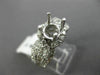 ESTATE 1.85CT ROUND & BAGUETTE DIAMOND 18K WHITE GOLD SEMI MOUNT ENGAGEMENT RING