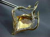 ESTATE SAMMY DAVIS JR 1.40CT DIAMOND 18K WHITE ROSE GOLD FISH PIN BROOCH #20064