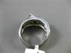 ESTATE WIDE 1.60CT ROUND & PRINCESS CUT DIAMOND 14KT WHITE GOLD 3D BELT FUN RING