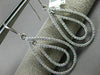 ESTATE LARGE 1.60CT DIAMOND 14KT WHITE GOLD 3D DOUBLE TEAR DROP HANGING EARRINGS