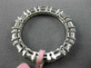 ESTATE 1.21CT ROUND & BAGUETTE DIAMOND 18KT WHITE GOLD ETERNITY ANNIVERSARY RING