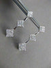 ESTATE LARGE 1.0CT DIAMOND 14KT WHITE GOLD JOURNEY HANGING EARRINGS #17150