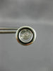 ESTATE .12CT DIAMOND 14KT WHITE GOLD 3D CLUSTER DANCING DIAMOND STUD EARRINGS