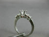 1.0CT ROUND & PRINCESS DIAMOND 14KT WHITE GOLD 3D SEMI MOUNT ENGAGEMENT RING SET