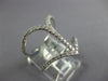 ESTATE LARGE .50CT DIAMOND 18KT WHITE GOLD 3D CLASSIC ANCHOR LOVE RING