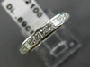ESTATE .69CT PRINCESS DIAMOND 14KT WHITE GOLD 3D CHANNEL ANNIVERSARY RING #15831