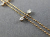 ESTATE .50CT DIAMOND 14KT ROSE GOLD 3D CLASSIC BY THE YARD FLOATING FUN NECKLACE