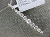 ESTATE .60CT DIAMOND 18KT WHITE GOLD 3D ROUND CLASSIC JOURNEY BAR PENDANT