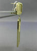 ESTATE LARGE .45CT DIAMOND 14KT TWO TONE GOLD HANGING HAMMERED CLIP ON EARRINGS