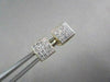 ESTATE 14KT W/Y GOLD .75CT PRINCESS DIAMOND STUD EARRINGS F-G VS SIMPLY THE BEST