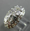 ANTIQUE WIDE .50CT DIAMOND PLATINUM 3D FILIGREE WEDDING ANNIVERSARY RING #26220
