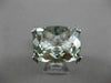 ESTATE EXTRA LARGE 15.22CT DIAMOND & AAA GREEN AMETHYST 14KT WHITE GOLD 3D RING
