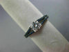 ESTATE .73CT DIAMOND & AAA SAPPHIRE 14KT WHITE GOLD 3D FILIGREE ENGAGEMENT RING
