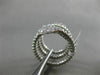 ESTATE LARGE .55CT ROUND DIAMOND 18KT WHITE GOLD FLEXIBLE HANDCRAFTED SNAKE RING