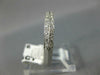ESTATE .35CT DIAMOND 14K WHITE GOLD 2 ROW FILIGREE WEDDING ANNIVERSARY RING 1209