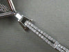 ESTATE .78CT ROUND DIAMOND 14KT WHITE GOLD MULTI STRAND LARIAT HANGING NECKLACE