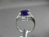 ESTATE WIDE 3.16CTW DIAMOND & AAA EXTRA FACET AMETHYST 14KT WHITE GOLD HALO RING