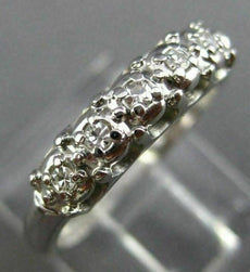 ESTATE .07CT OLD MINE DIAMOND 14KT WHITE GOLD FIVE STONE ANNIVERSARY RING #26203