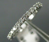 ESTATE .63CT ROUND DIAMOND 14K WHITE GOLD SHARED PRONG ETERNITY BAND RING #22354