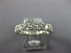 .93CT DIAMOND 18KT WHITE GOLD 3D ROUND MULTI HEART 3/4 ETERNITY ANNIVERSARY RING