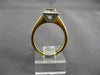 ESTATE .58CT DIAMOND 18KT WHITE & YELLOW GOLD PRINCESS CUT ENGAGEMENT RING #1273