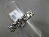 ESTATE 1.30CT DIAMOND 14KT WHITE GOLD 3D 5 STONE ETOILE WEDDING ANNIVERSARY RING