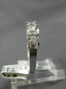 ESTATE .80CT DIAMOND 14KT WHITE GOLD 3D 11 STONE WEDDING ANNIVERSARY RING #10907
