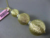 ESTATE LARGE .26CT DIAMOND 14KT TWO TONE GOLD 3D MESH CIRCULAR FLOATING PENDANT