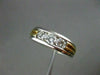 ESTATE .90CT DIAMOND 14KT W&Y GOLD CHANEL SET ANNIVERSARY /WEDDING RING #1317