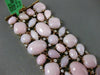 ESTATE MASSIVE 1.75CT DIAMOND & PINK CORAL 18KT ROSE GOLD HANDCRAFTED BRACELET