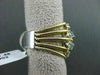 ESTATE LARGE 1.49CT DIAMOND 14KT YELLOW GOLD ETOILE LARGE FUN RING ONE OF A KIND