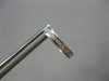 ANTIQUE .35CT DIAMOND 18KT WHITE GOLD 3D FILIGREE SQUARE HUGGIE EARRINGS #28016